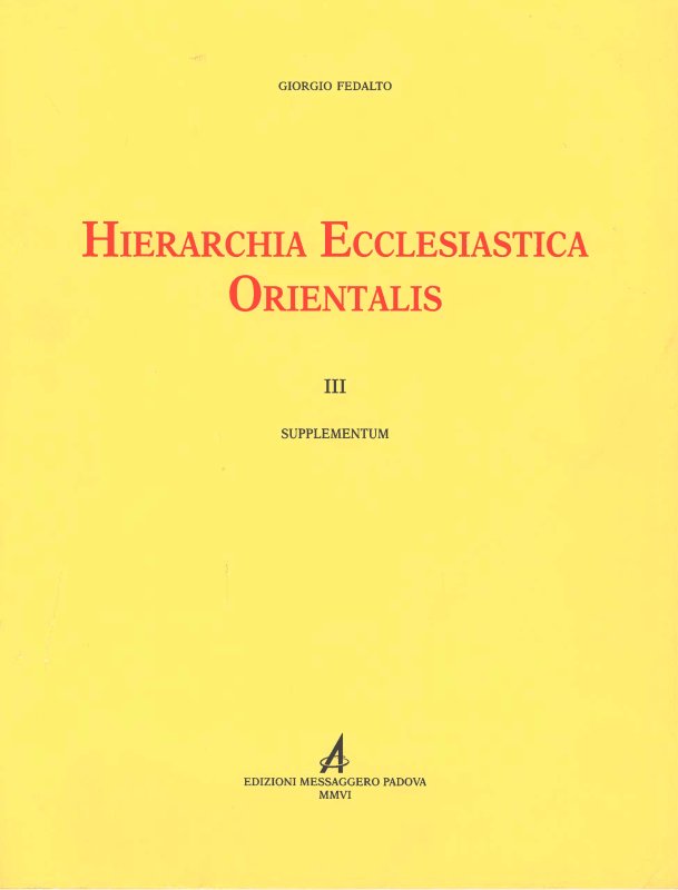 Hierarchia Ecclesiatica Orientalis