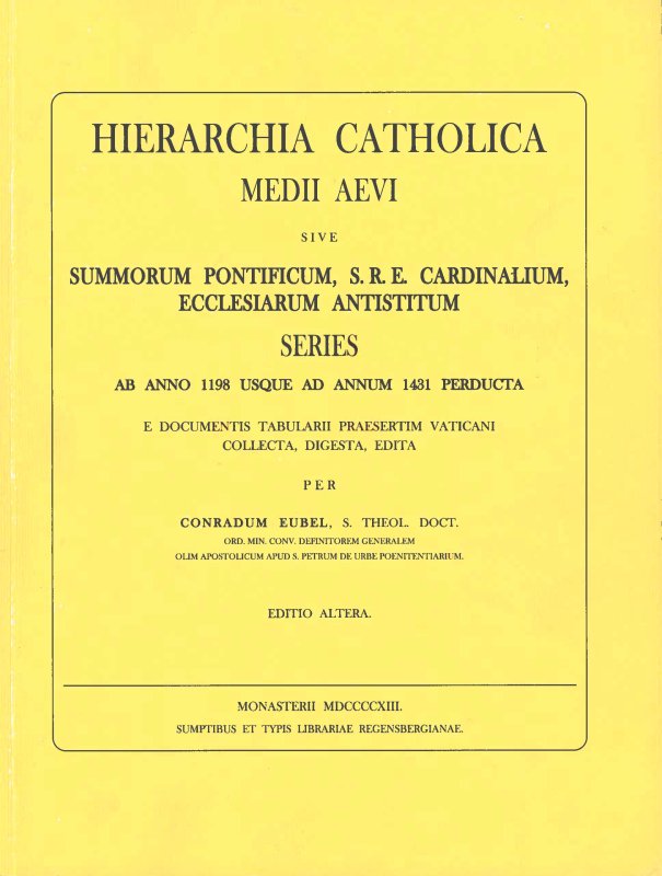 HIERARCHIA CATHOLICA - I