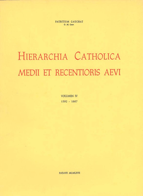 HIERARCHIA CATHOLICA - IV