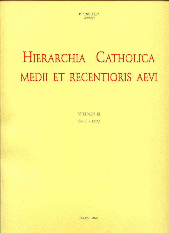 HIERARCHIA CATHOLICA - IX