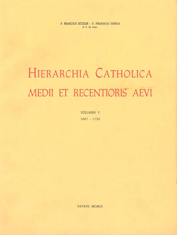 HIERARCHIA CATHOLICA - V
