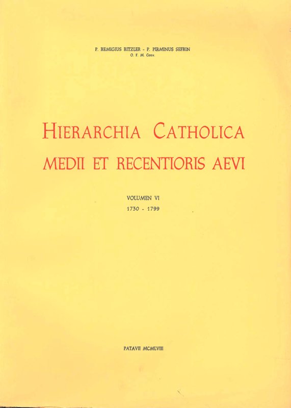 HIERARCHIA CATHOLICA - VI
