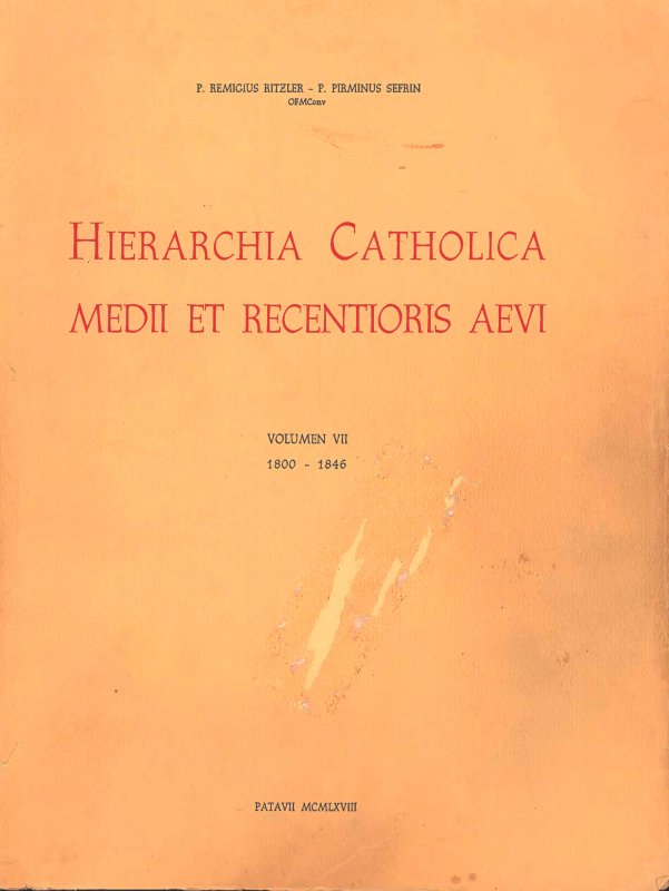 HIERARCHIA CATHOLICA - VII
