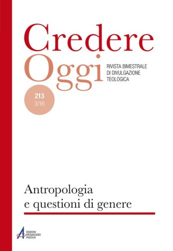 Antropologia e questioni di genere - CredOg XXXVI (3/2016) n. 213
