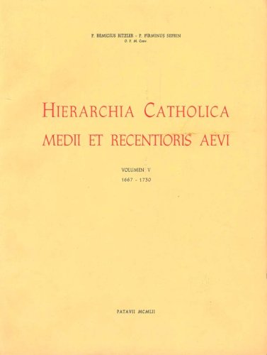 HIERARCHIA CATHOLICA - V - V: 1667-1730